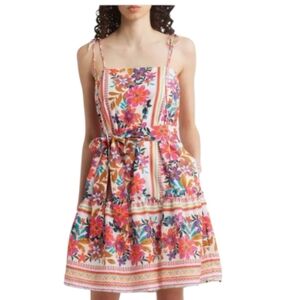 Julia Jordan Embroidered Tie Strap Sundress....Size XL